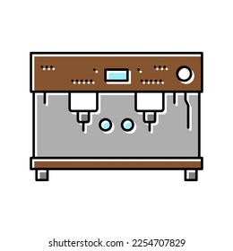 professional coffee machine color icon vector. professional coffee machine sign. isolated symbol illustration