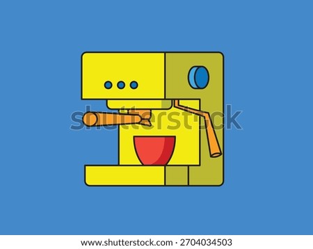 Professional coffee machine, espresso coffee maker