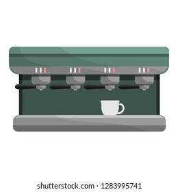 Professional coffee machine icon. Cartoon of professional coffee machine vector icon for web design isolated on white background