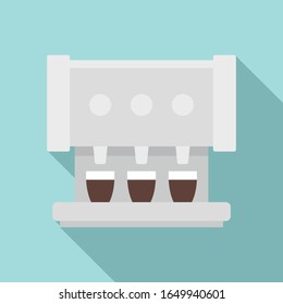 Professional coffee machine icon. Flat illustration of professional coffee machine vector icon for web design