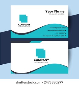 Professional Co-founder Business Card Layout