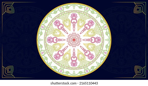 Professional colorful Mandala Free Vector