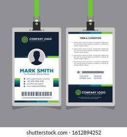 Professional Colorful Modern Id Card Design Template Vector Image