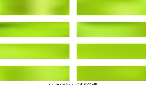 Professional colorific texture. Breezy glass print set. Background texture, light. Lime colored. Plain horizontal background texture illustration set. Trendy skinali plain design.