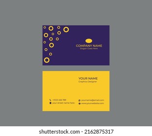 Professional colourful business card design 
