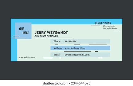 Professional and Commercial email signature design for Business