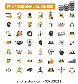 professional community, human resources, management icons, signs vector concept set for infographics, mobile, website, application
