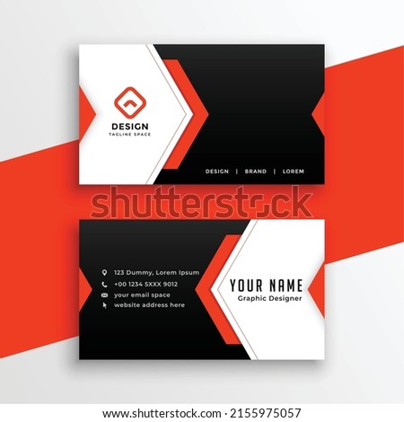 professional company business card modern design