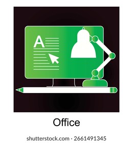 Profesional Empresa Sede Vector Flat Icon Design