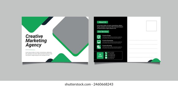 Professional Company Postcards design Template 