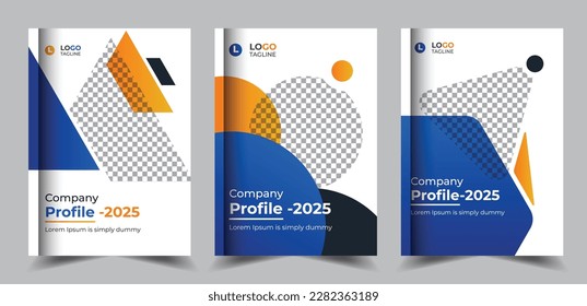 Professional company profile brochure cover pages design