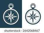 Professional Compass Icon Vector logo template