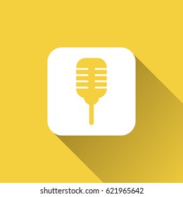 Professional condenser microphone icon