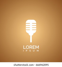 Professional condenser microphone icon