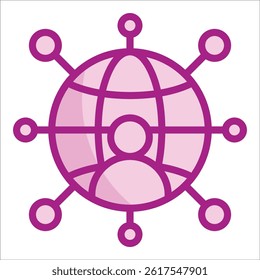 Professional Connections Icon Element For Design