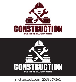 professional construction company home construction recreate, business, modern, simple construction unique construction vector eps Logo design Vector Art Icons company logo