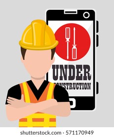 Professional construction on site