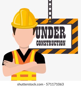 Professional construction on site