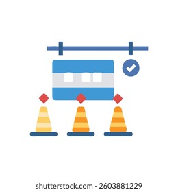 A professional construction timeline icon representing effective planning and scheduling.