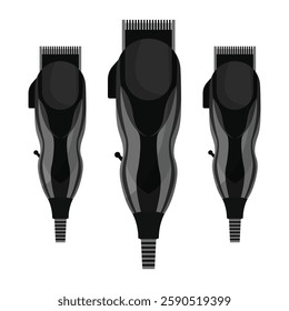 Professional Corded Hair Clippers - High-Quality Electric Trimmers for Precision Haircuts, Barber Tools, Grooming Equipment for Salons and Home Use