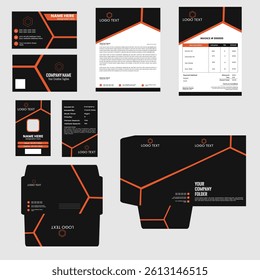 Professional corporate brand identity stationary design