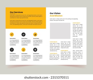 Professional corporate business brochure, Creative Business, modern abstract design, multi-page design, booklet template, flyer design, book cover, Use it business presentations