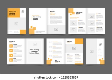 professional corporate business brochure design vector template