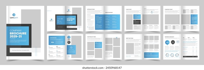 Profesional Corporativa Diseño de folletos de negocios, folletos, folleto de Vector