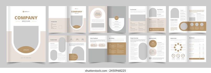 Profesional Corporativa Diseño de folletos de negocios, folletos, folleto de Vector