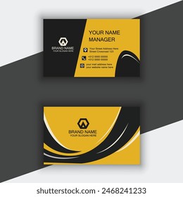 Professional and corporate Business card. Beautiful and abstract business card.