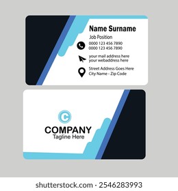 Professional corporate business card design template