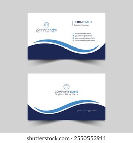 Professional corporate business card design template