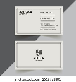 Professional corporate business card template