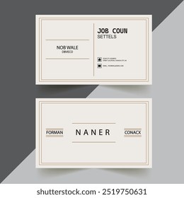 Professional corporate business card template