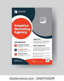 Diseño Corporativa de Flayer de Negocios de Profesional. Folleto Abstractas de marketing. Plantilla de localizador de uno moderno