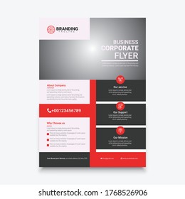 Professional corporate business flyer design template. Flyer design ideas