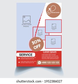 Professional corporate business flyer design template. Flyer design ideas