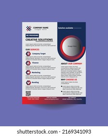 Professional corporate business flyer design for commercial use.
