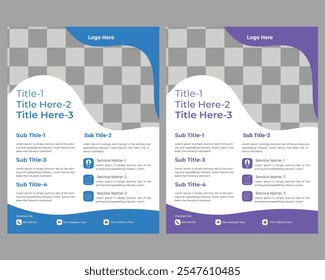 Professional corporate business flyer template 
