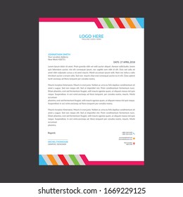 Professional corporate Business letterhead design template