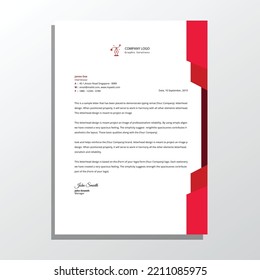 professional corporate business letterhead template