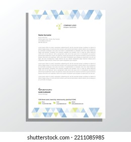 professional corporate business letterhead template
