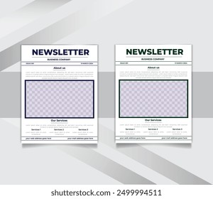 Plantilla de folleto de diseño de diseño de boletín de Profesional corporativo