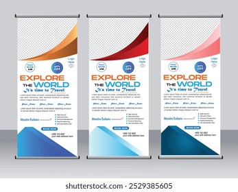 Professional Corporate Business Roll up banner design template