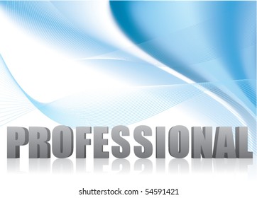 Professional Corporate Business Template Background (Blue wave design)