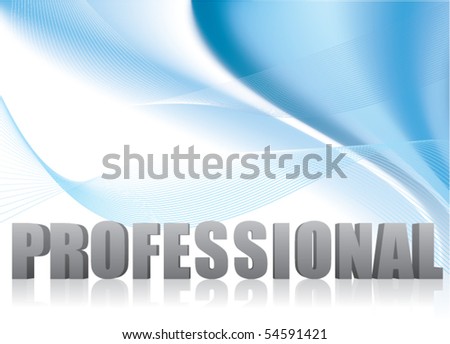 Professional Corporate Business Template Background (Blue wave design)