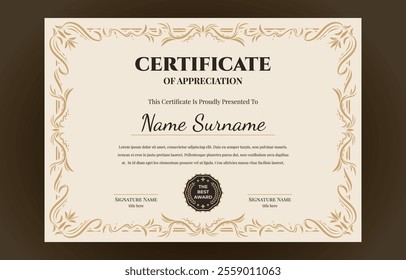  Professional Corporate  Certificate Design Template