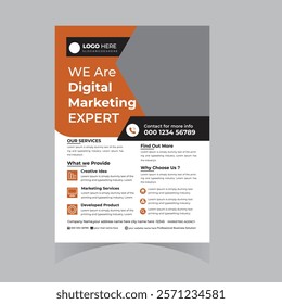 Professional corporate company business brand flyer poster brochure banner abstract template design