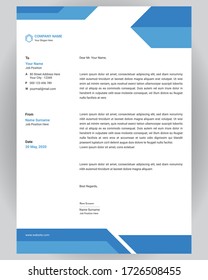 Professional Corporate And Creative Letterhead Design For Business.Print Ready Letterhead Template In A4 Size.