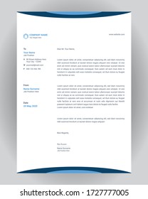 Professional Corporate And Creative Letterhead Design For Business.Print Ready Letterhead Template In A4 Size.